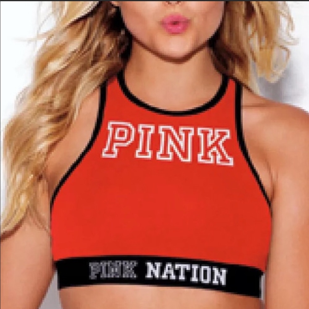 PINK Nation Bra and red panty Brand New